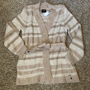 NWT Abercrombie tie long cardigan